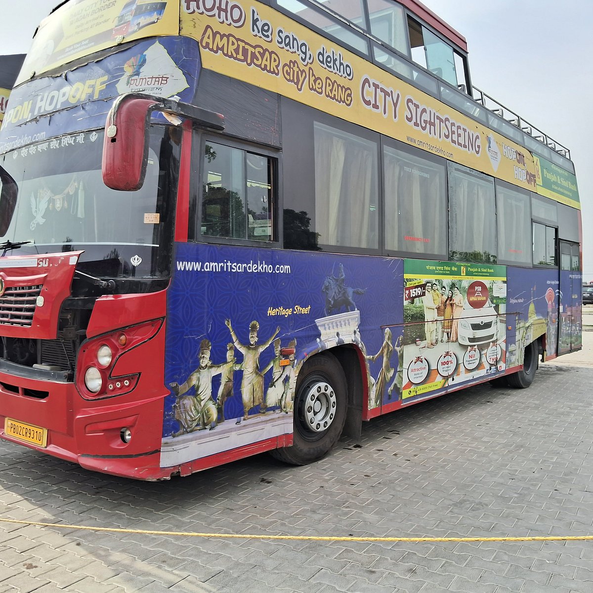 HO HO Red Bus Double Decker Service (Indo Pakistan Border Attari)